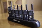 Cls1450 1 Motorola +5 Cls 1110 Radios W/clip, Charging Station &amp; 6 Headsets