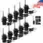 10xretevis Retevis Retvis Rt1 Walkie Talkie Uhf 3600mah 10w Ctcss Dcs 2-way Radio 10xppt Mic Us
