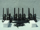 Cp100 12 Motorola Vhf Radios With 1 Gang Charger &amp; 6 New Single Chargers