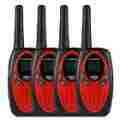 150804-f1 Floureon 4 X 22 Channel Frs Gmrs 2 Way Radio Miles Uhf Handheld Walkie Talkie 708624046601