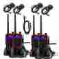 4xretevis 1xcable Retevis Rt5 Dtmf Vhf Uhf Walkie Talkie 128ch 2-way Radio 4xmini Mic Us 631976637930