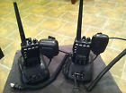 Gp68 2 Motorola Vhf 20 Channel 2-way Radio With Lapel Mic Police Fire Ems