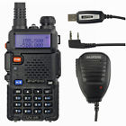 136-174 2-way Radio Interphoneuv-5r+kenwood Speaker+usb Cable 136-174/400-480mhz Amature