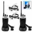 2xretevis 2xearpieces Retevis Rt7 Walkie-talkie Uhf 400-470mhz 5w 16ch Fm 2-way Radio Us