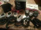 3 Motorola Maxtrac 300 Two Way Mobile Radio 7 Microphones Loud Speaker Lot