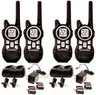 4 Motorola 35 Mile Walkie Talkie + 2 Power Chargers Two Way Radio Noaa Weather