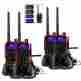 4xretevis 4xspeaker Retevis Rt7 Walkie-talkie Uhf16ch Ctcss Dcs Fm Two-way Radio Mic Us