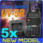 Uv-5r 5pcs X Baofeng Dual Band  With Fm (65.0mhz-108.0mhz) Mini Radio + Earpiece