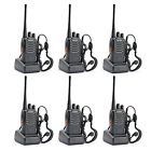6406 Walkie Talkie Talkies Set Of 6 Two Way Radio Communication With Earpiece 16 Channels 761591306406