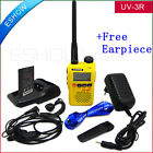 A0723f Yellow  Dual Band Walkie Talkie Uhf+vhf 2w 99ch Two-way Radio Uv-3r