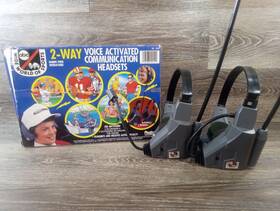 4833 Abc Vtg 1991 Wide World Of Sports 2-way Voice Activated Communication Headsets