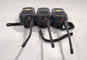 Alpha One Apr160 Portable Handheld Walkie Talkies Black Set Of 3