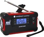 Wr-111a Ambient Weather Emergency Solar Hand Crank Am/fm/noaa Digital Radio