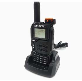 Uv-k5 Anysecu Dual Band Radio 5w Output Portable 2 Way With Charging Stand