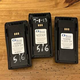 Bp4851mhxt Audio Inovators Lot Of 3 1650 Mah Nimh 7.5v Battery For Motorola Racing Radios