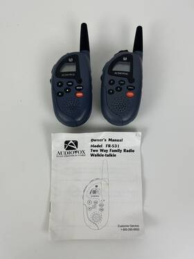 Fr-531 Audiovox Walkie Talkie 2-way Family Radio Model Battery Operated Manual