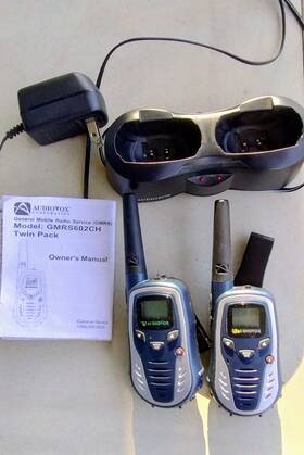 Gmrs602fh Audiovox Inch Family Walki-talki Radio Pair -good For Kids &construction