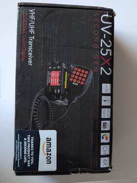 Baofeng 225892297632 Uv-25x2 2nd Generation Mini Mobile 25 Watt Dual Band Base Radio Vhf Uhf