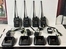 Baofeng 744110715491 Bf-f8hp 8w Dual Band Two-way Radio - Black Lot Of 4