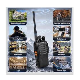 Baofeng Bf-888a Grms 16ch I Handheld Radio Vox Scan Flashlight Free Custom Programming