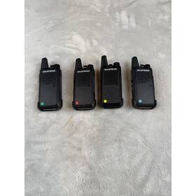Gt-22 Baofeng Walkie Talkie Two Way Radio Set Of 4 Black Handheld Transceivers