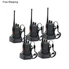Baofeng Long Range Walkie Talkie Ham Radio Uhf 2 Two Way Handheld Earpiece 5 Set Headset 717109897263