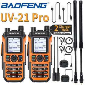 Uv-5r Baofeng Uv-21 Pro Walkie Talkie Dual Band Ham Two Way Radio Long Range Up