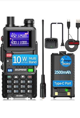 Uv-5rm Baofeng Plus Multi-band Airband 10w Noaa 2500mah Battery