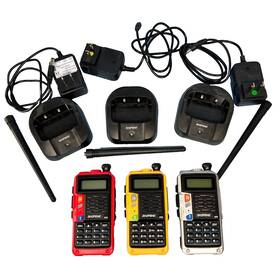 Uv-s9plus Baofeng Lot Of 3 Walkie Talkie Ham Two Way Radio