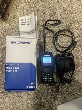 Dm1701 Baofneg Baofeng Two Way Radio Dmr Dual Time Slot Vhf Uhf Support With New Battery