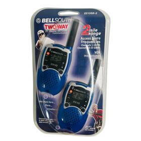 2210sb-2 Bellsouth Two Way Blue 2 Mile Range Walkie Talkie Radio - In Package