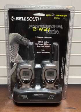2735tbk-2 Bellsouth New Set Of 2 Professional Portable 2-way Radio Walkie Talkie 7 Mile