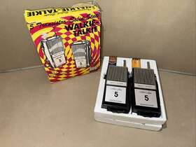 Tk-3776 Best-ever Vintage Walkie-talkie 5 Original In Box Made Japan Tested-read