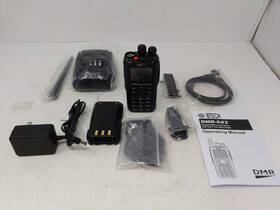 Btech 722589229251 Dmr-6x2 Dual Band 7w Vhf/uhf Two-way Radio Gps Aprs Usb-c Battery