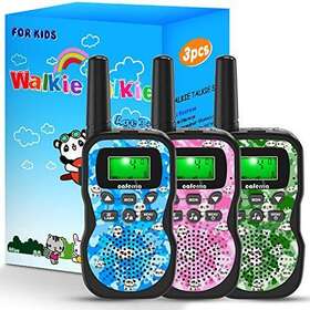 Caferria 984377631118 3 Pack Walkie Talkies For Kids Kms Range With 22 Chann