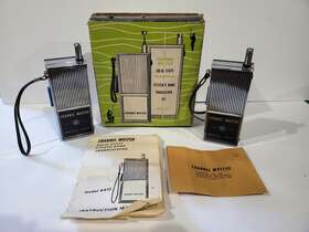 6412 Channel Master Vtg Citizens Band Transceiver Set Model Box And Paperwork Cb