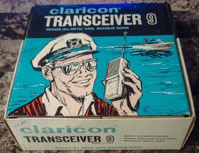 15045 Claricon Vintage Transceiver 9 Model W Original Box And Instructions 1970