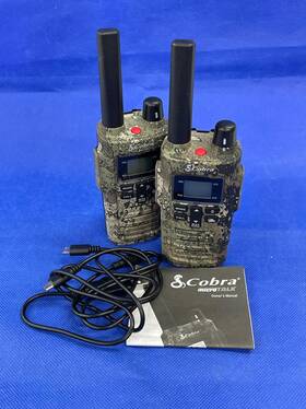 Rx380ttc Cobra 028377202759 Rx380 Walkie Talkies 2-pack Two Way Radios Truetimber Strata Camo