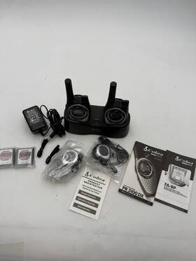 Pr3100dx Cobra 3100dx Microtalk 2 Way Walkie Talkie Charger Batteries Headset Tested