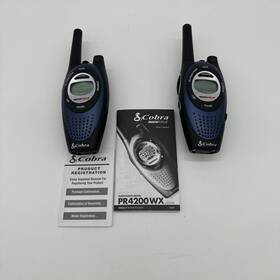 4200wx-2 Cobra Pr 18 Mile Range Two Way Radios Frs/gmrs 22 Channel Tested