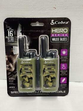 He155g Cobra 810026630897 New Hero Series Walkie Talkies Special Forces 16 Mile Range