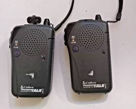 Cobra 90203801 Microtalk 2 Way Radios Pair Model T9020380 Walkie Talkies Tested