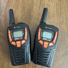 Actx345 Cobra - Microtalk Two-way Radio Orange Button Walkie Talkie