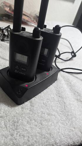 Ch-p500 Cobra Microtalk 2-way Radios Pair With Charging Dock Tested Working