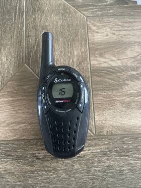 Crw285p Cobra Microtalk Ctw 285p Dcwalkie Talkie 2-way Radio With Belt Clip One Only Tested