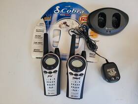 Cxt427 Cobra Microtalk 12 Mile 10 Channel Walkie Talkie 2-way Radios With Charger Likenew
