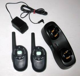 Cobra Electronics Ewv404 Micro Talk - Ga-ct Blue With Desktop Charger Tested Needs New Batteries