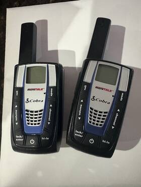 Cobra Ga-cq2 Walkie Micro Talkie Set 2 With Charging Base