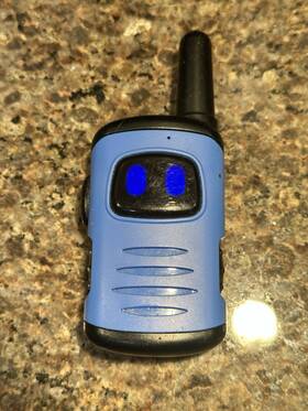 Comedyfun B0cb7ltqwq Single Mini Robot Walkie Talkie For Kids - Blue/black