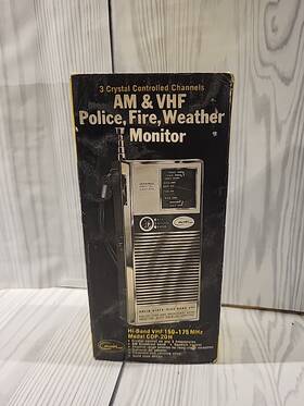 Courier Cop-20h Vintage Am And Vhf Police Fire Weather Monitor Model